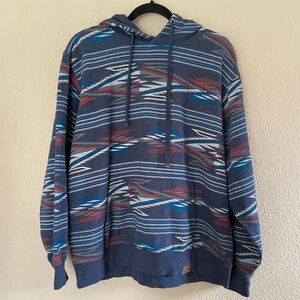 Ariat Women's All Over Print Chimayo Hoodie in New Mexico Navy print Sz XL